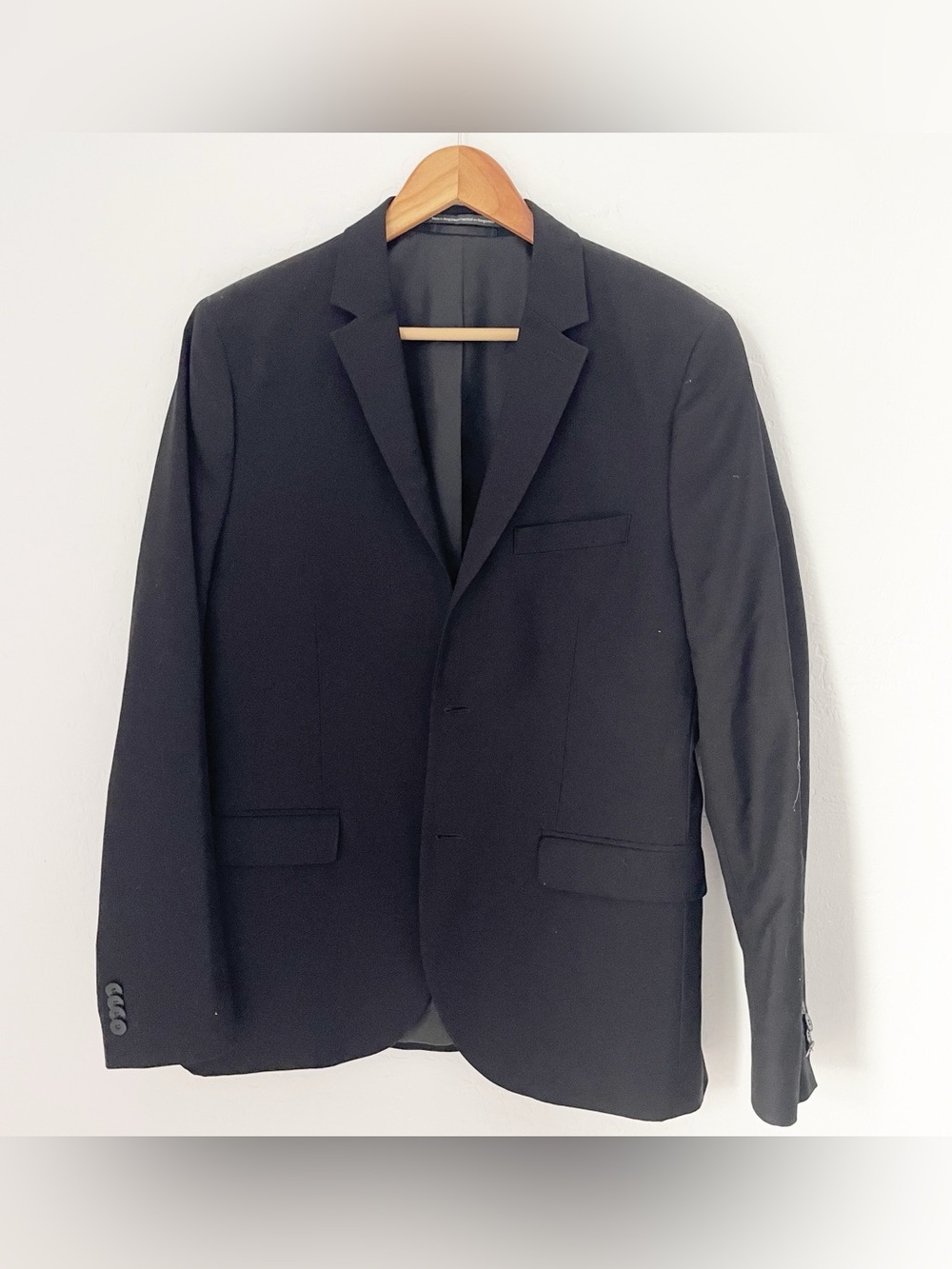 H&M black slim fit blazer size 42R